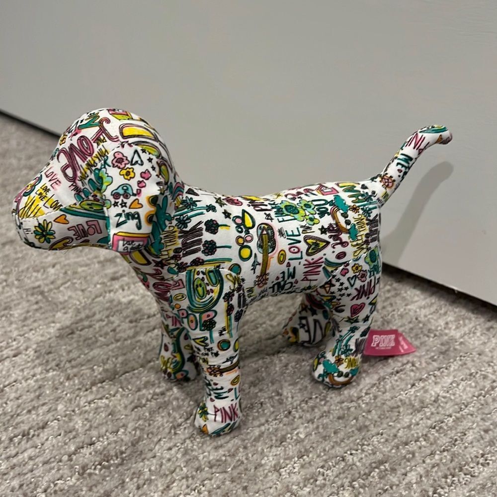 PINK Victoria’s Secret Colorful Logo Dog